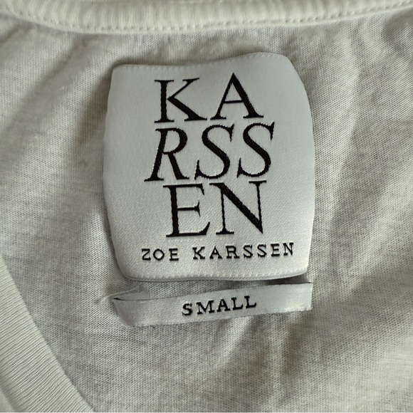 Zoe Karssen white love lost tank top Small - Picture 4 of 7
